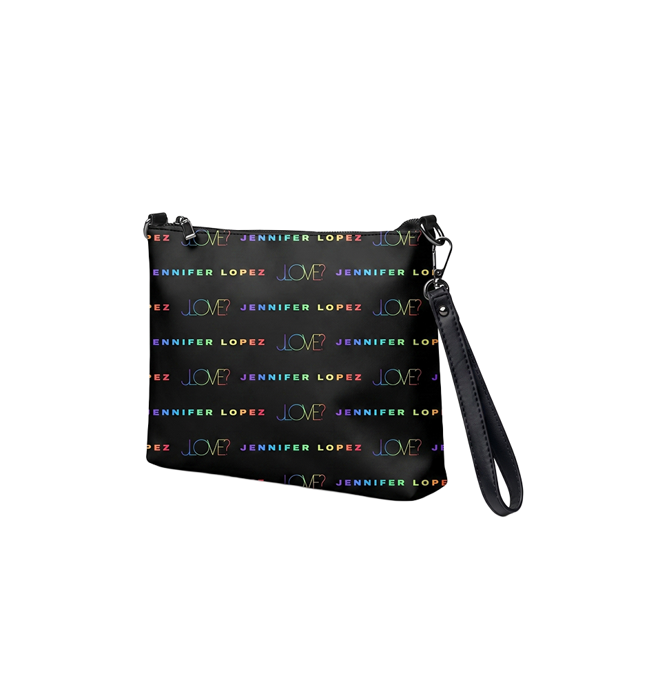 Love All-Over Print Crossbody Bag