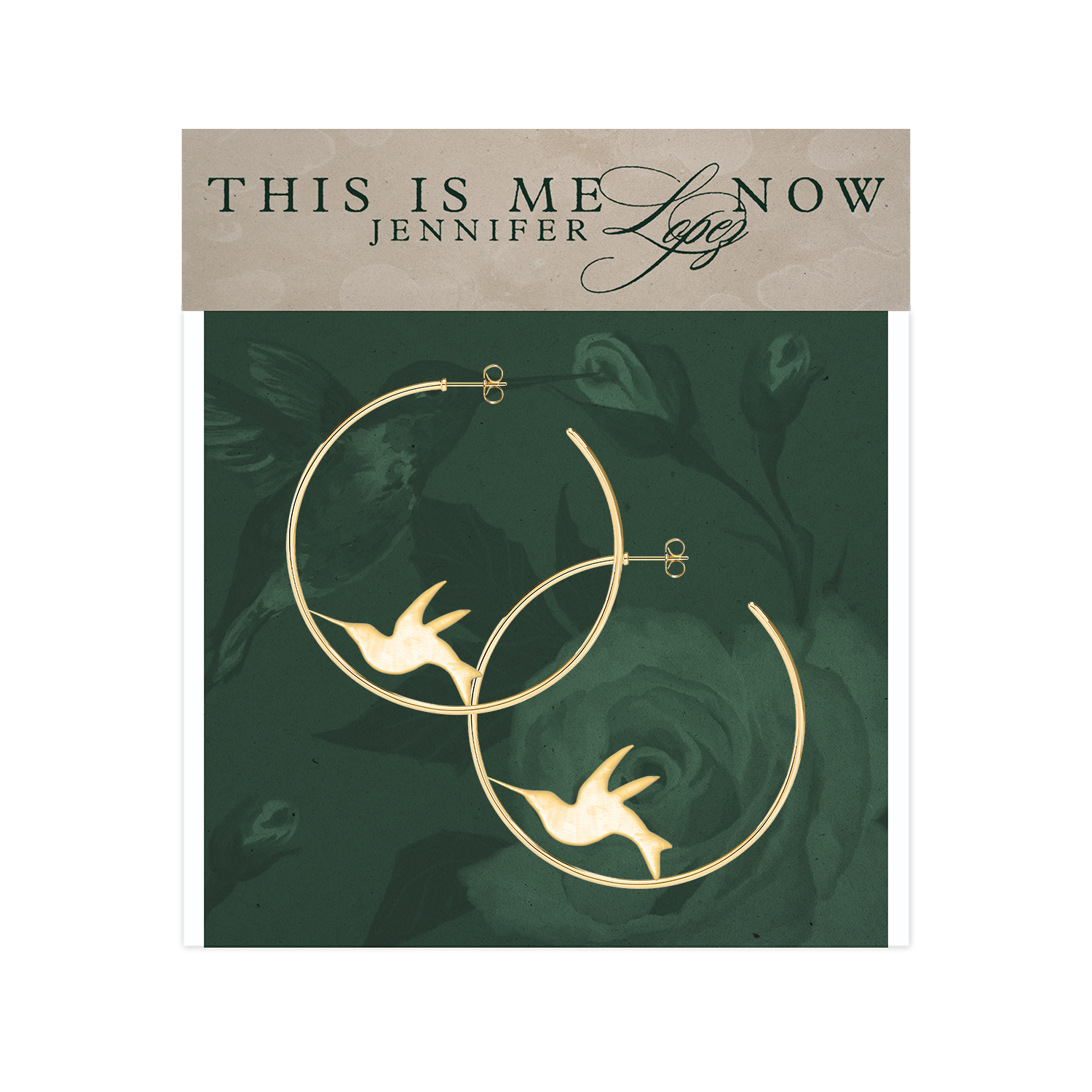 Hummingbird Hoop Earrings