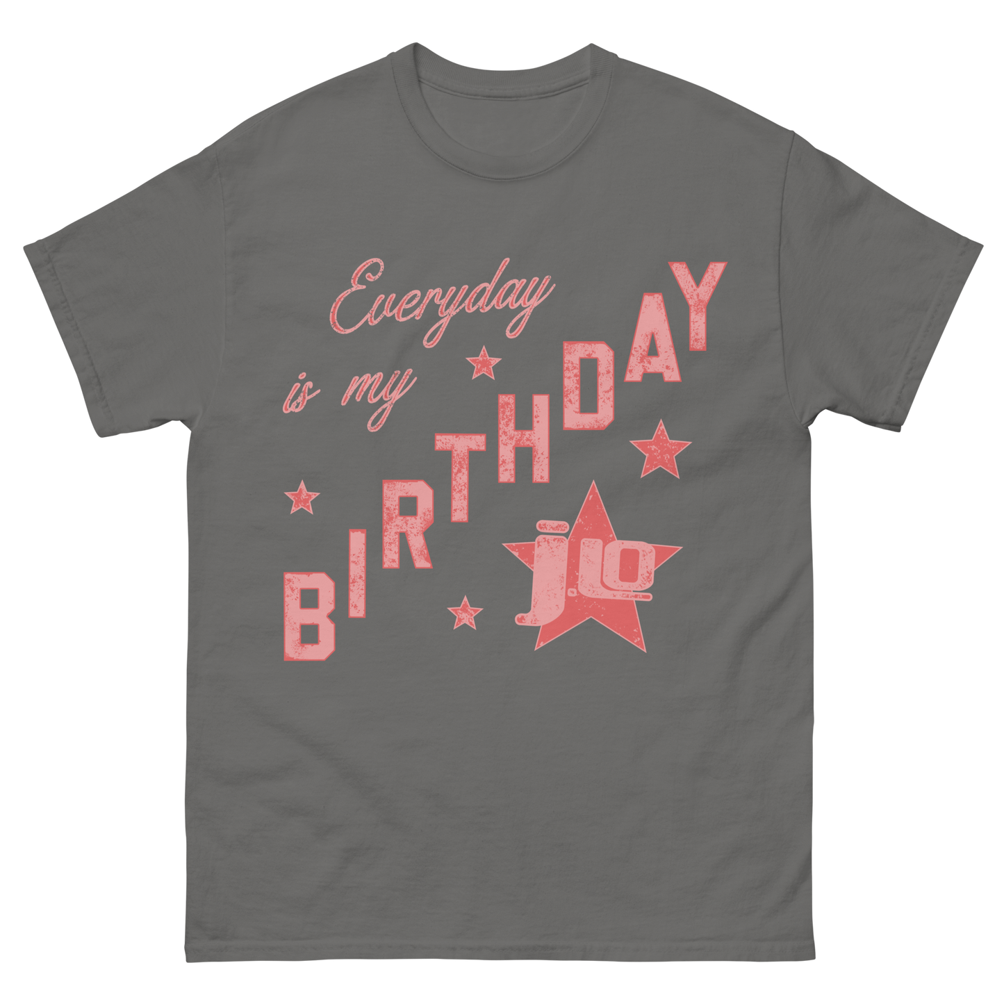 Birthday Star Gray Tee