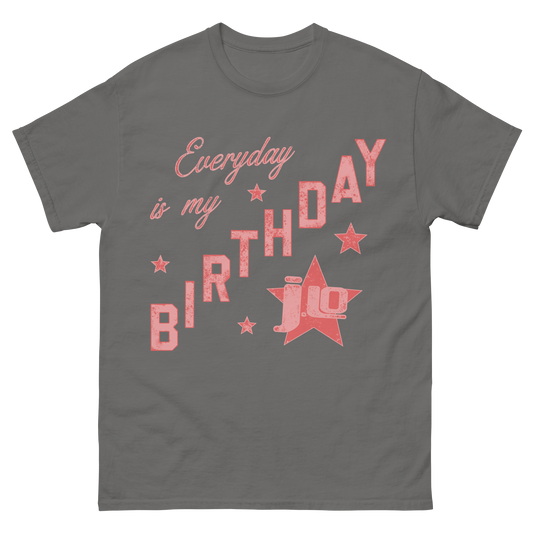 Birthday Star Gray Tee