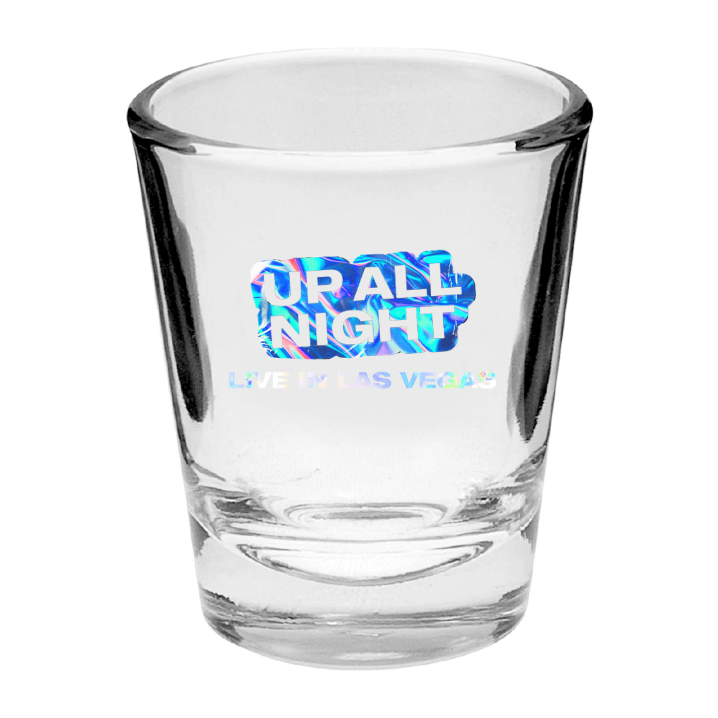 Up All Night Shot Glass