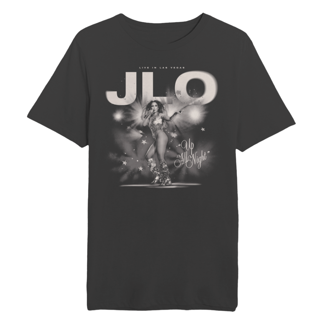 Up All Night Black & White Photo Tee