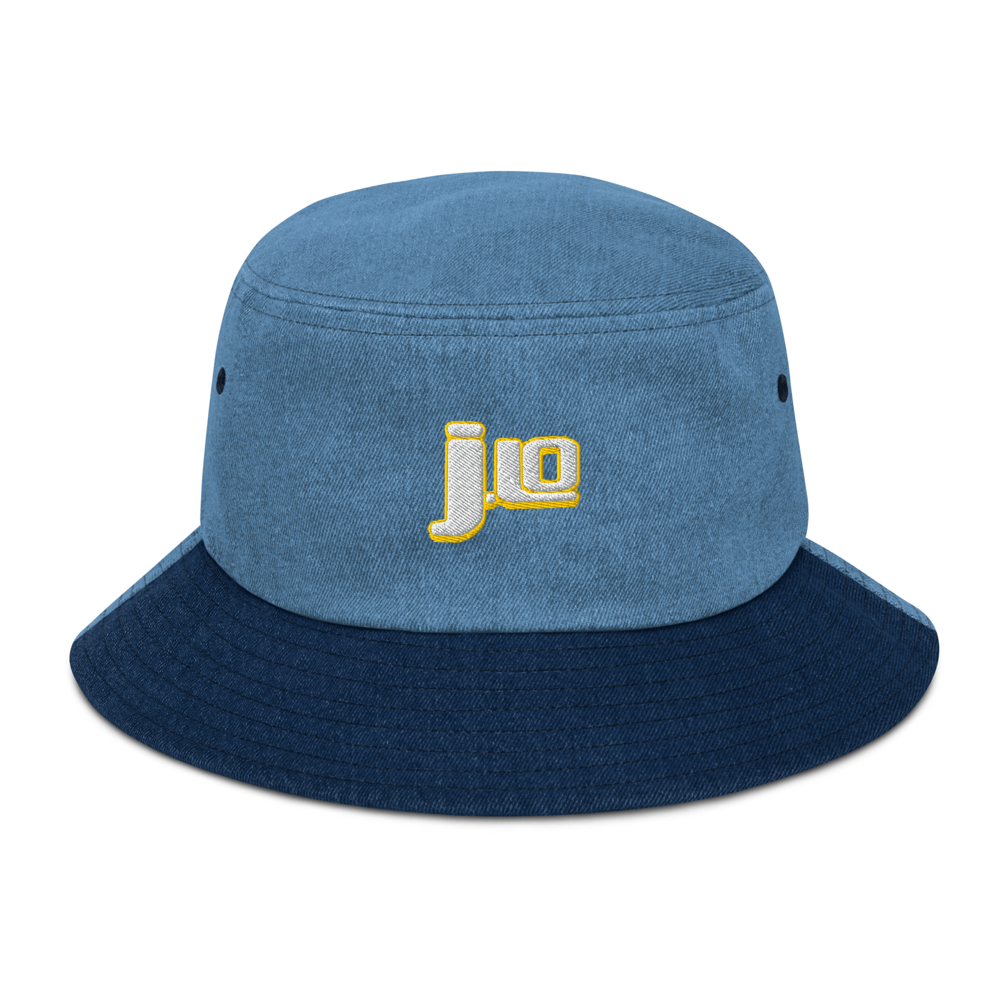 J.Lo Denim Patchwork Bucket Hat