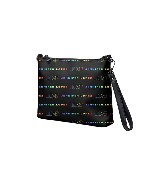 Love All-Over Print Crossbody Bag